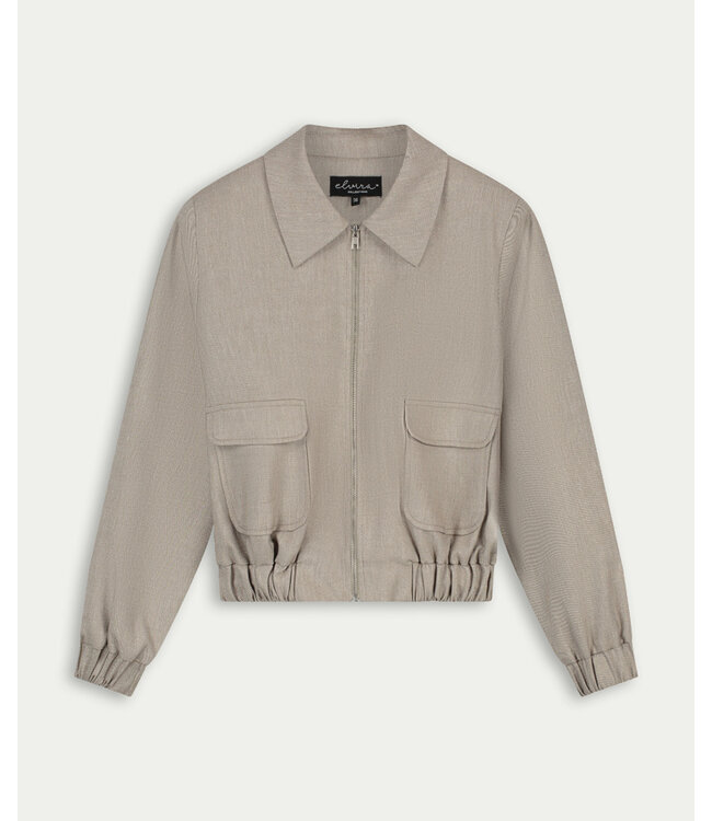 Elvira Bomber Jacket Zenzi Creme Melange