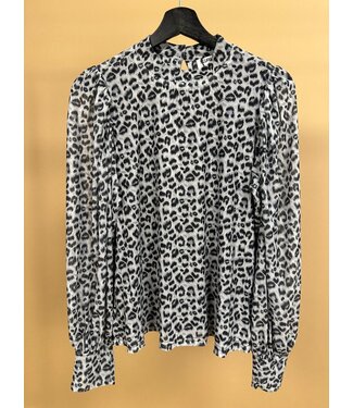 Fluresk Fluresk Top Kalista Sky Grey / Black