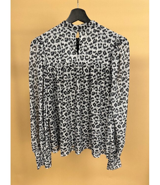 Fluresk Top Kalista Sky Grey / Black