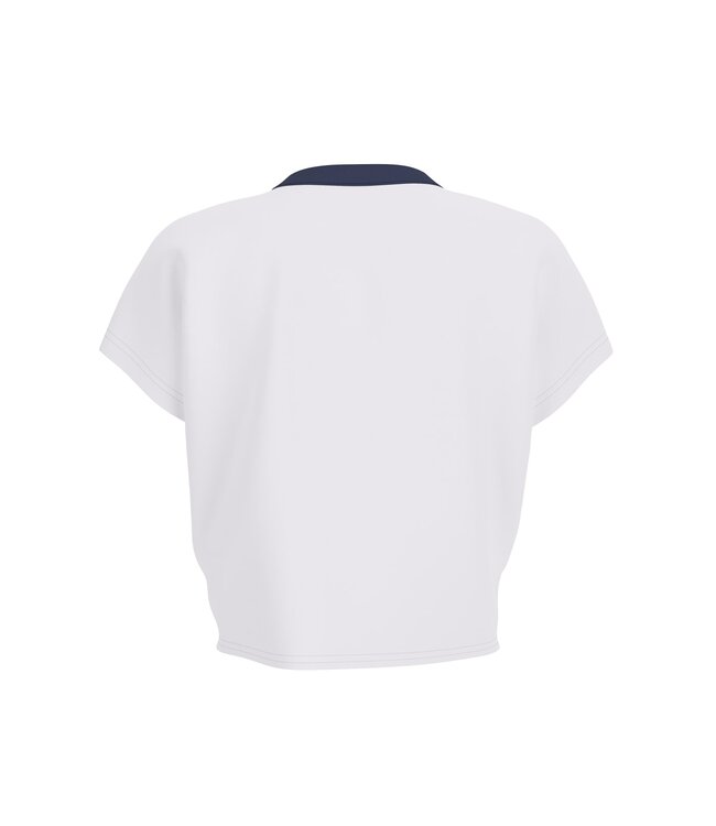 Guess T-shirt Script Crop Pure White