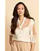 G-maxx Blouse Hester Offwhite / Kint Camel