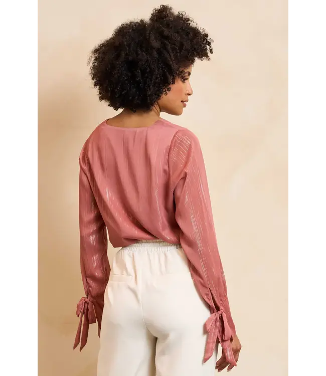 Lofty Manner Blouse Lora Mauve Pink