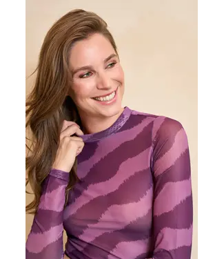 Lofty Manner Lofty Manner Top Zina Purple Faded Stripe