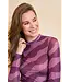 Lofty Manner Top Zina Purple Faded Stripe