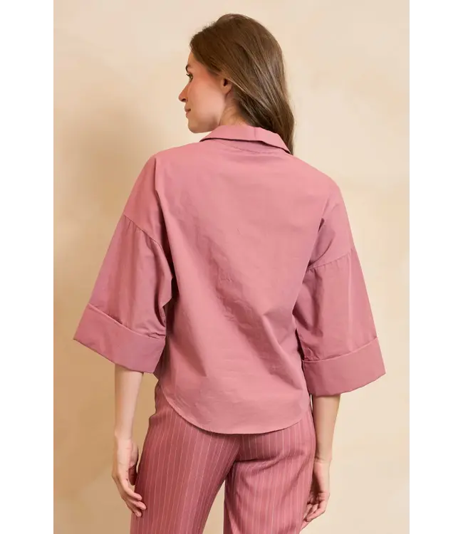 Lofty Manner Blouse Selou Mauve Pink