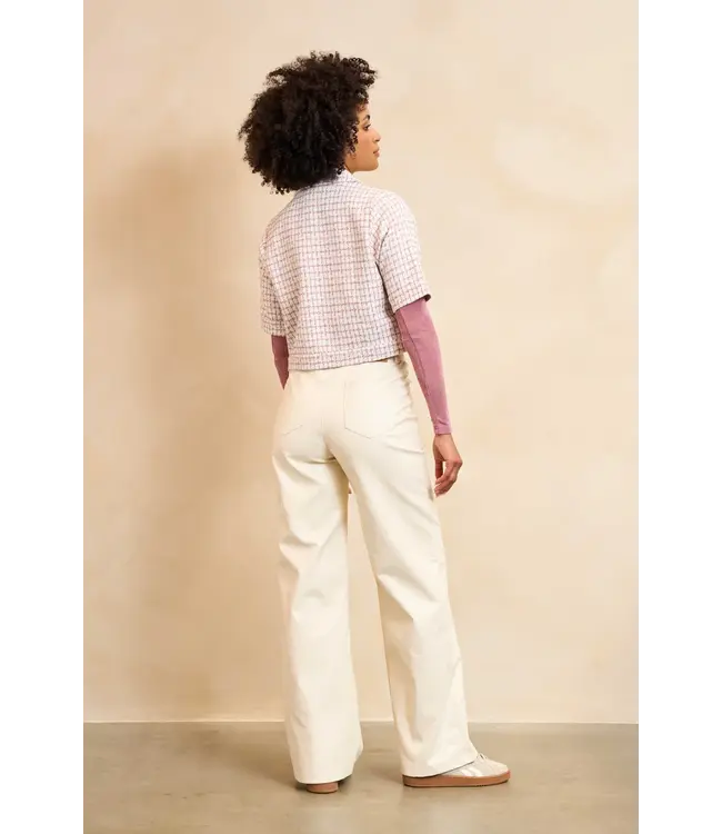 Lofty Manner Top Ines Ecru Mauve Pink