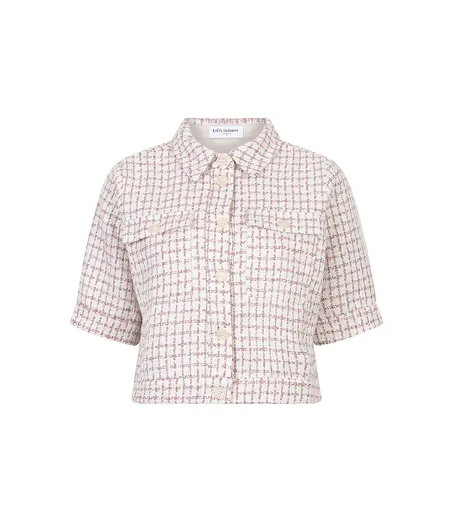 Lofty Manner Top Ines Ecru Mauve Pink