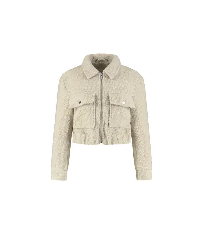 Malelions Women Jacket Label Bouclé Sand
