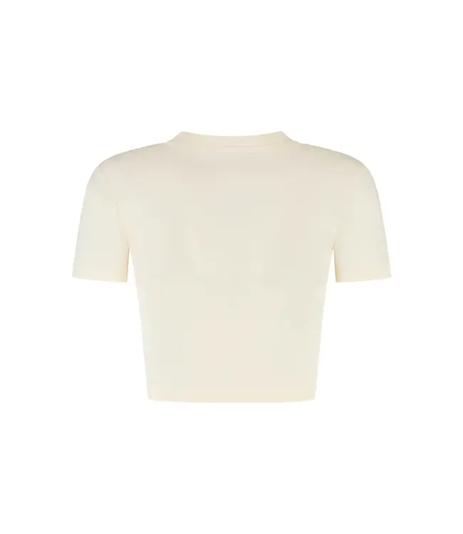 Malelions Women Cropped Top Cream
