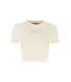 Malelions Women Cropped Top Cream