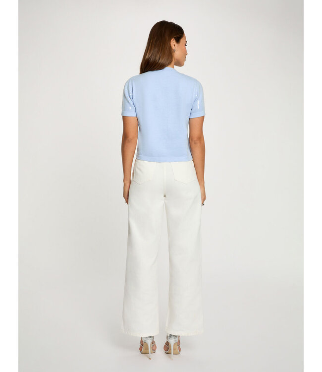 Morgan Top Msekin Oxygene Blue