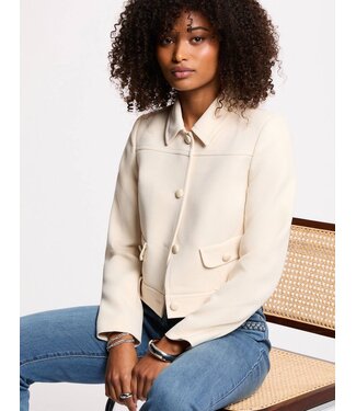 Morgan de toi Morgan Jacket Vfoudy White Smoke
