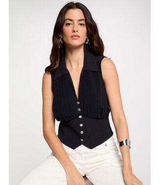 Morgan de toi Morgan Blouse Opli Marine