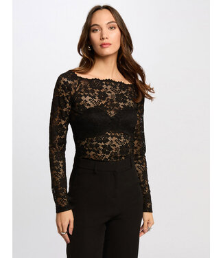 Morgan de toi Morgan Blouse Tkiss Noir Black