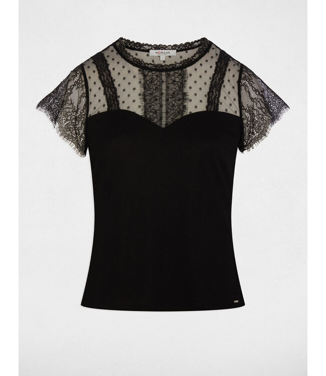 Morgan Top Daphne Noir Black