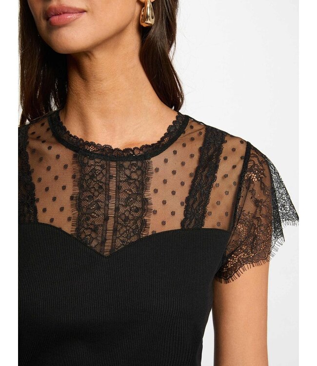 Morgan Top Daphne Noir Black