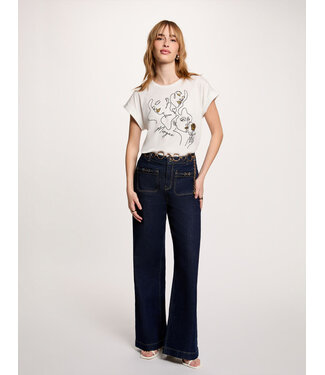 Morgan de toi Morgan T-shirt Djosi Off White