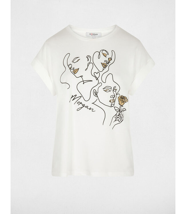Morgan T-shirt Djosi Off White