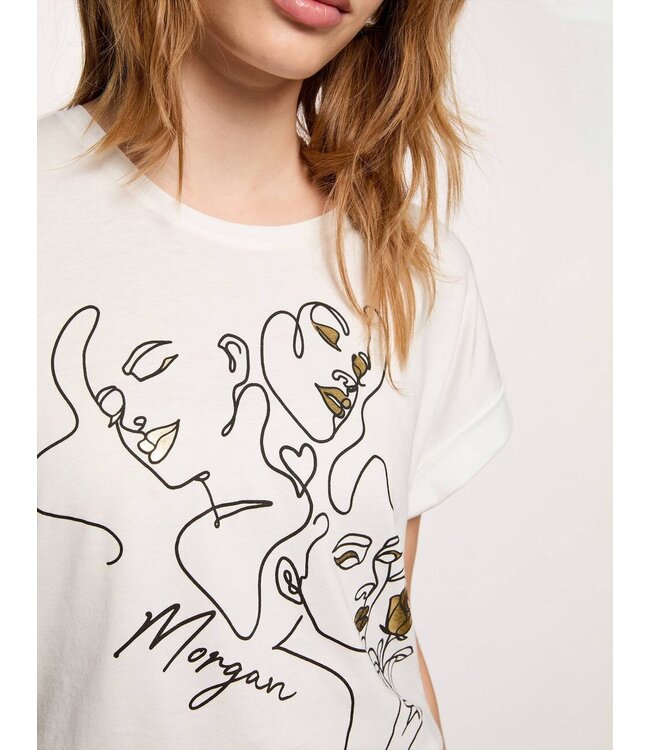 Morgan T-shirt Djosi Off White