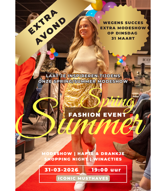 EXTRA AVOND! Ticket Spring/Summer 2026 Fashion Event Dindag 31 maart 19:00u