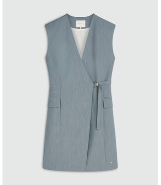 Josh V Josh V Jurk Henley Sky Blue Melange