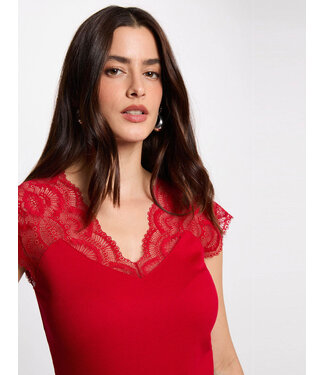 Morgan de toi Morgan Top Deli Magma Red