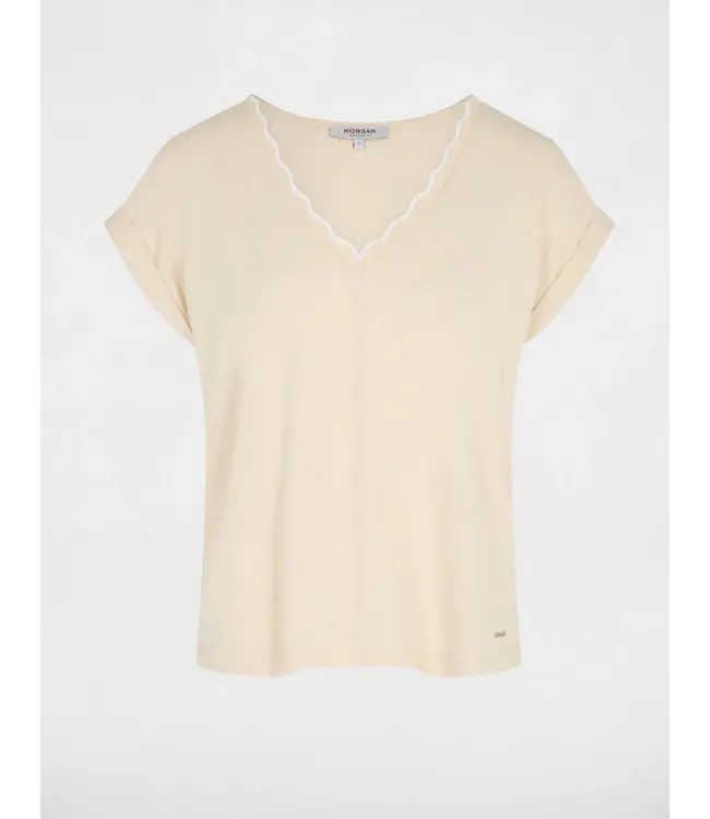 Morgan T-shirt Diana Beige