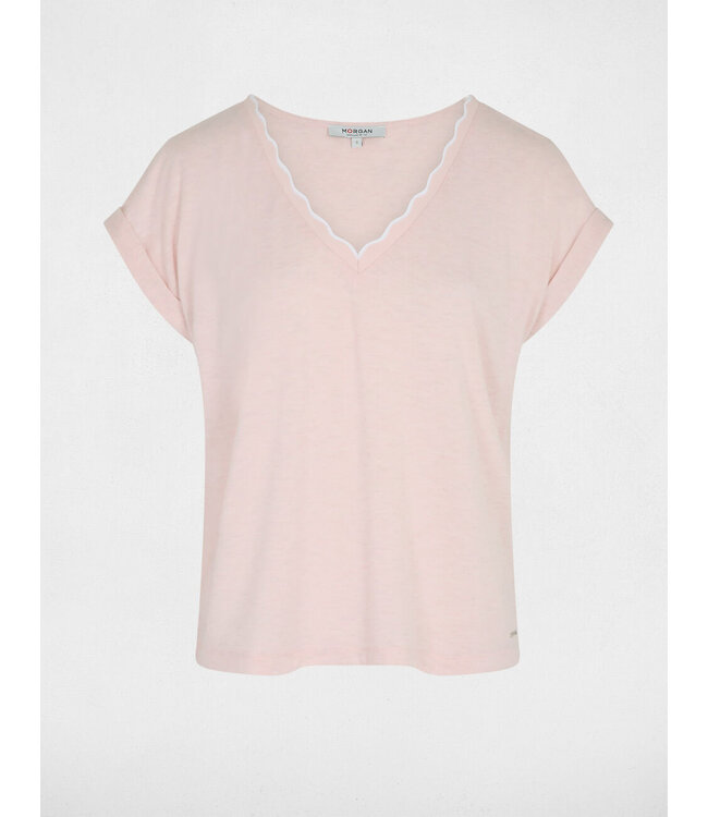 Morgan T-shirt Diana Pivoine Light Pink