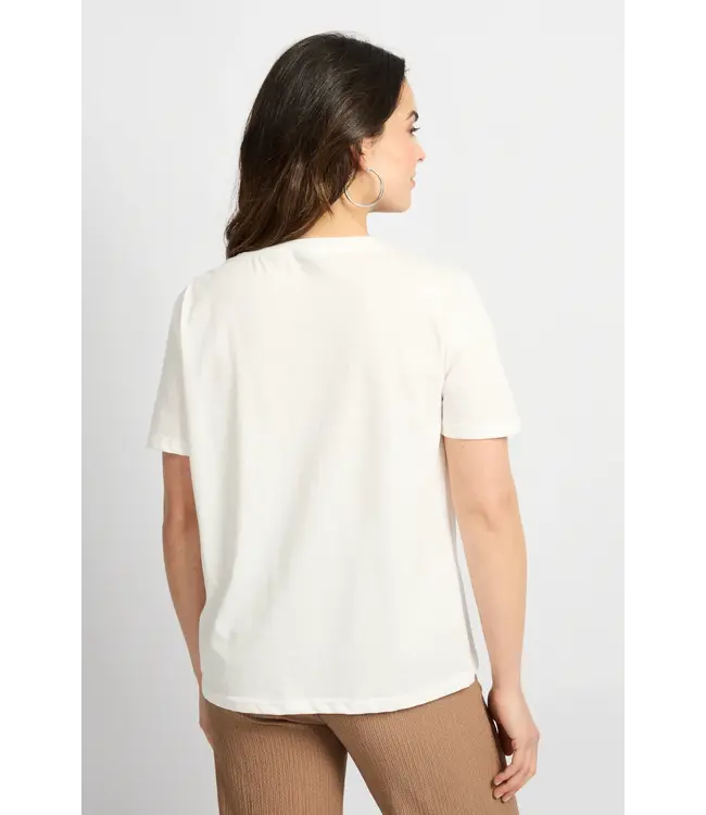 CS The Label T-shirt Tika Offwhite / Latte