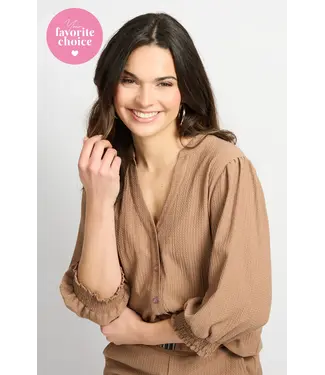 CS The Label CS The Label Blouse Laila Latte