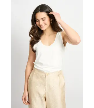 CS The Label CS The Label Top Traci Offwhite