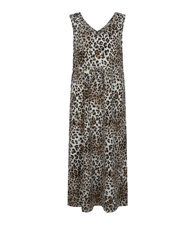 G-maxx Jurk Saffron Offwhite / Walnut