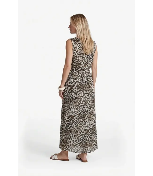 G-maxx Jurk Saffron Offwhite / Walnut