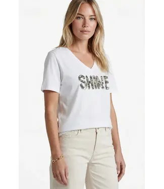 G-maxx G-maxx T-shirt Halle Offwhite/Walnut