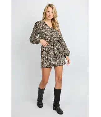 Fluresk Fluresk Playsuit Yanet Black/Sand