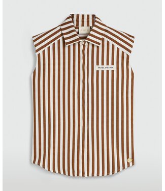 Josh V Josh V Top Suusa Mocha Brown Stripe