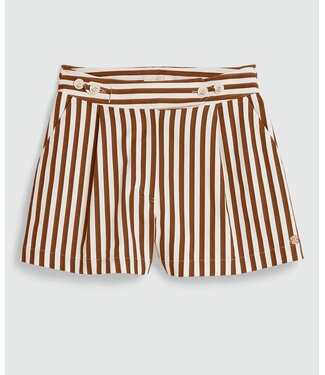 Josh V Josh V Short Faris Mocha Brown Stripe
