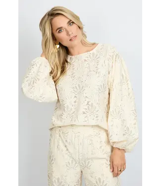 Fluresk Fluresk Top Jazmin Offwhite