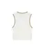 Malelions Women Emblem Sleeveless Crop Top Cream/Sand