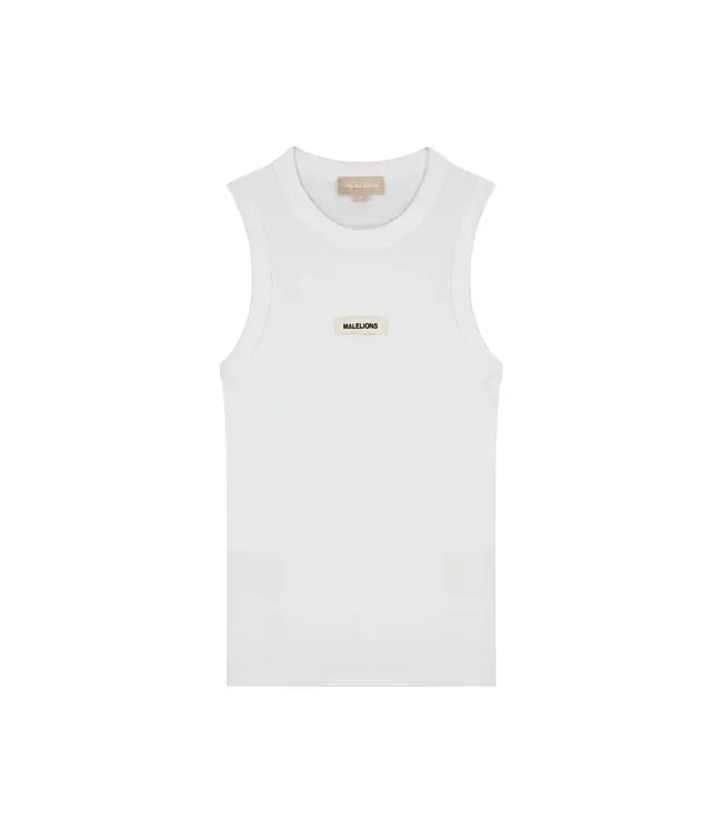 Malelions Women Patch Logo Tank Top White