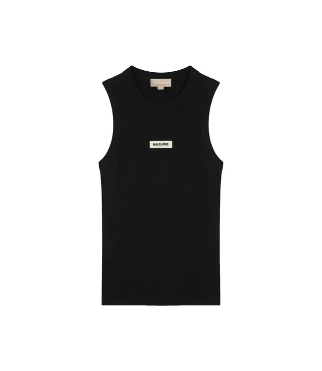 Malelions Women Patch Logo Tank Top Black