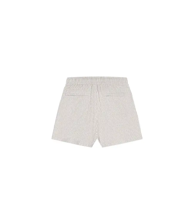 Malelions Women Patch Logo Striped Shorts Sand