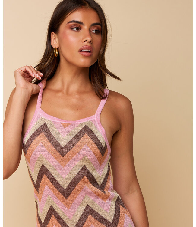 HEYB Jurk Aruba Pink / Gold
