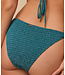 HEYB Bikini Bottom Cailey Smocked Shiny Aqua