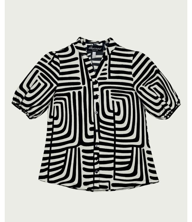 Elvira Blouse Abby African Zebra
