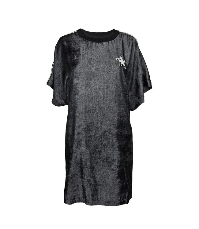 Zoen T-shirt Dress Hazel Black