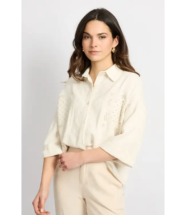 CS The Label Blouse Lauren Offwhite