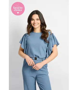 CS The Label CS The Label Top Tilda Dusty Blue