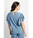 CS The Label Top Tilda Dusty Blue