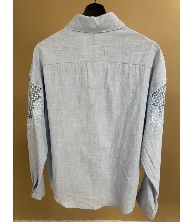 CS The Label Blouse Lorraine Light Blue